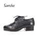 Sansha 硬底女 踢踏舞蹈鞋 法国三沙男踢踏舞鞋 系带牛皮巴洛克风格