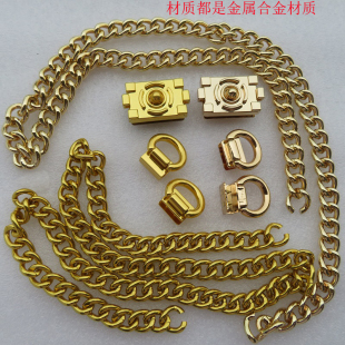 恶搞小香包五金配件D扣提手耳仔夹子按钮盖头锁扣适用于链条半圆
