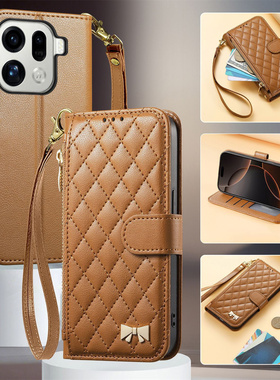 适用OPPO Find X9钱包式手机壳Reno15翻盖14Pro插卡A6/A79/A3/A5 Pro支架壳13/14 F全包Realme 15/C85防摔壳