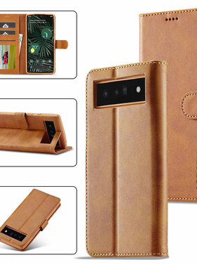 适用谷歌Pixel 9 Pro插卡手机壳9Pro XL磁吸翻盖pixel9/7/6支架保护套Pixel9A全包Pixel8A防摔壳7A高档外壳