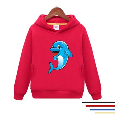 儿童亲子卫衣海豚海洋动物图案