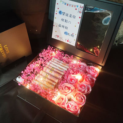 满天星干花装钱礼盒送男朋友妈妈女朋友老公生日礼物情人节diy