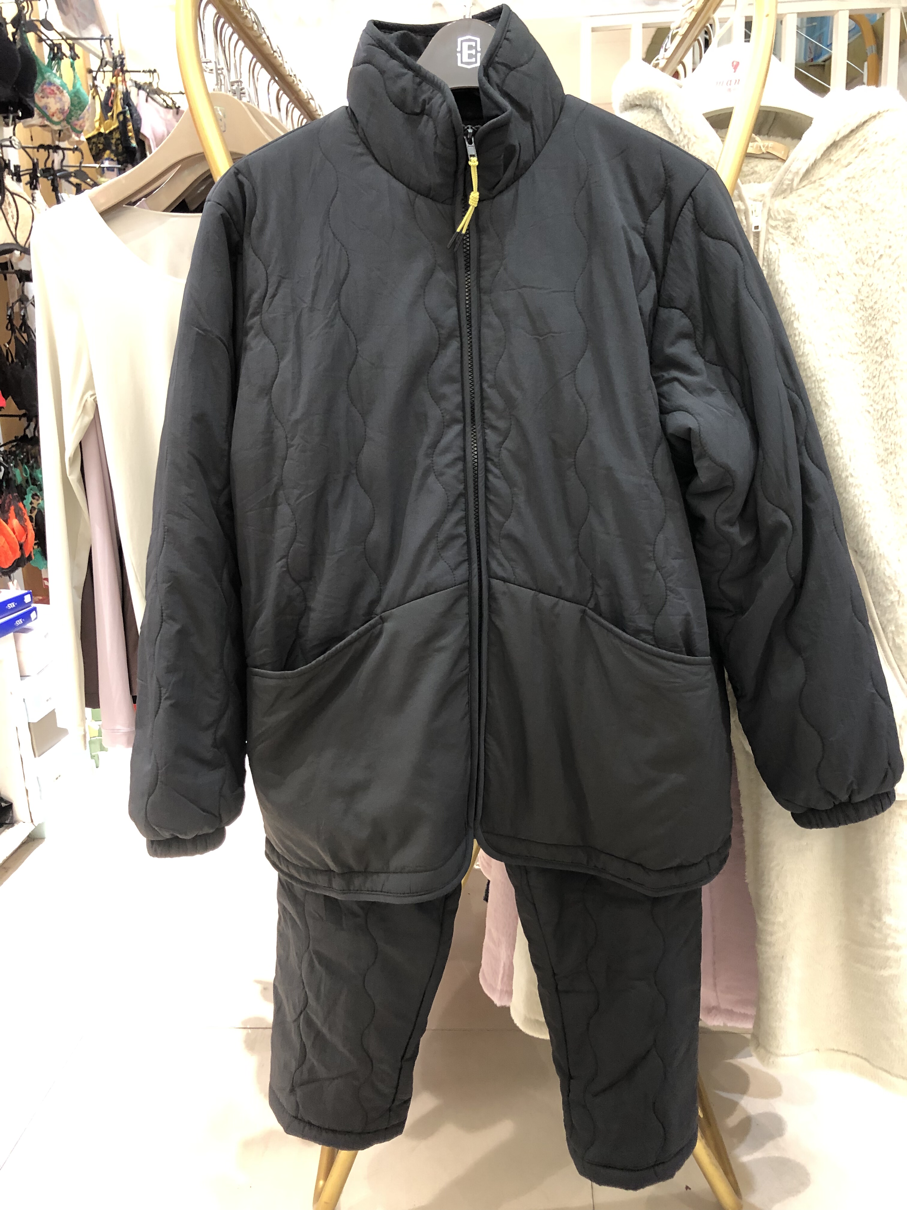 品牌2025秋冬新款梭织夹棉男休闲拉链套装可外穿ZIP1507