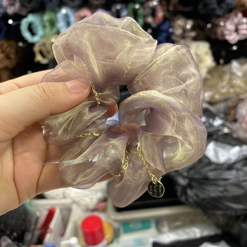 发圈发绳高级绸纱大肠圈