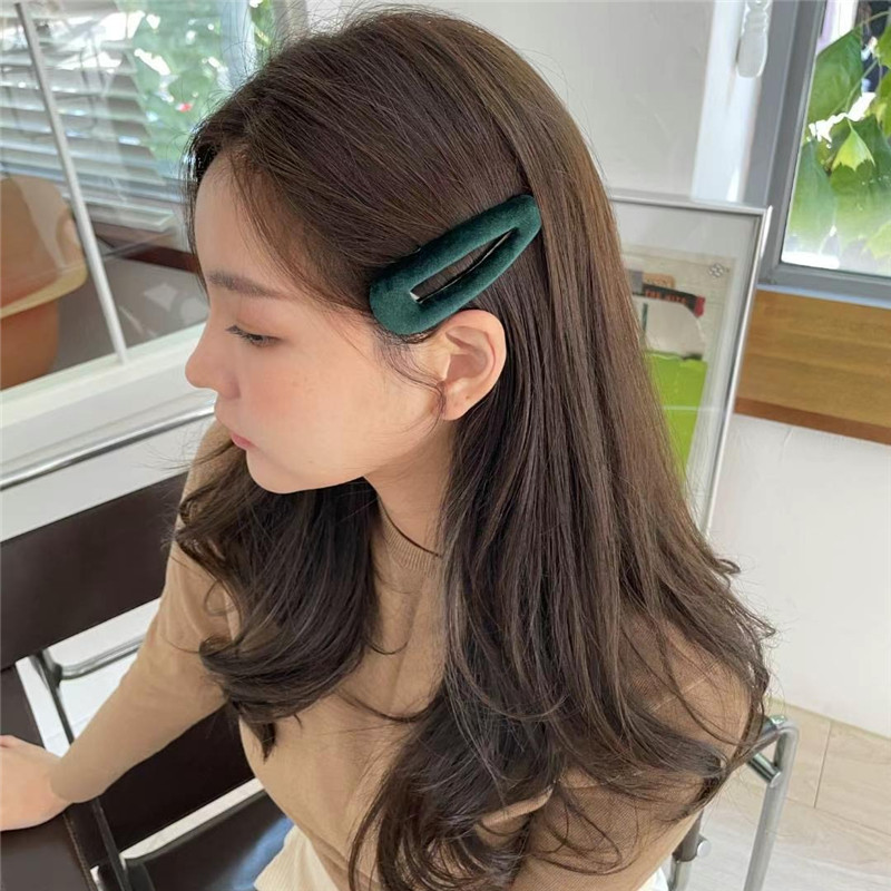 bb夹发夹植绒超仙刘海夹侧边夹