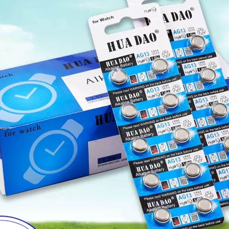 LR44的纽扣电池AG13碱性1.55V电子产品手表夜灯玩具锌锰扣式电池