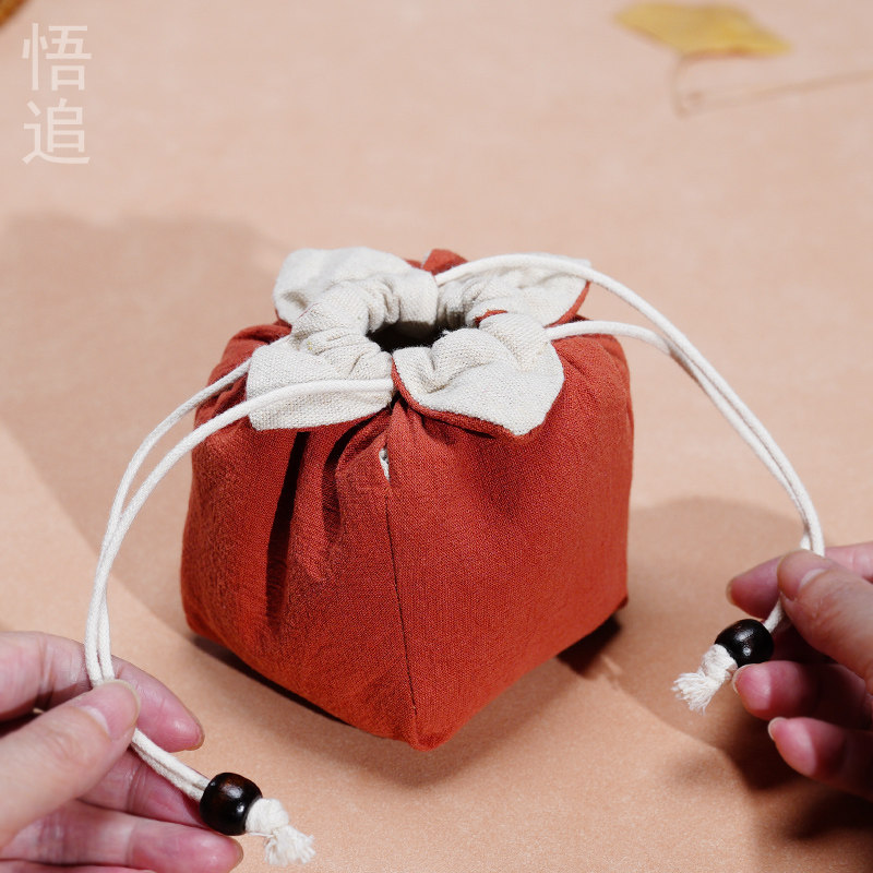 悟追加厚收纳袋主人杯袋子便携旅行茶具茶杯建盏布包文玩棉麻布袋,饰品/流行首饰/时尚饰品新,首饰袋,淘宝优惠券,粉丝福利购,淘宝优惠卷