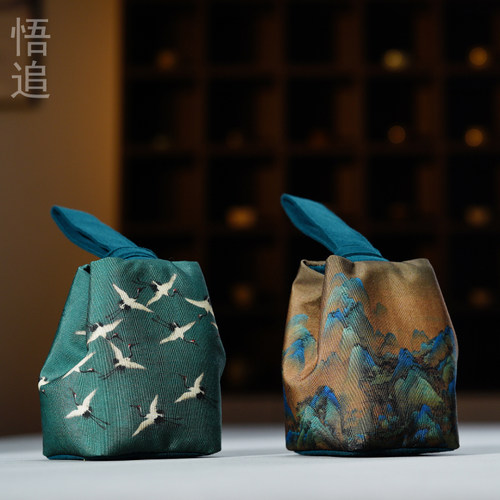 茶具茶杯茶壶茶叶罐布袋收纳袋
