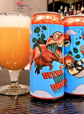 击倒巨人跳伞暴龙 马赛克曼巴双倍浑浊IPA 美国进口精酿啤酒473ml