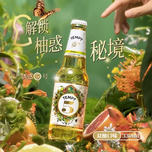 买2送1】 TEMPT诱惑坦普特诱惑5号双柚味西打果味酒临期特价