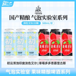 气泡实验室初云浑浊IPA多多思慕雪爪哇部落芭乐红果果泥精酿啤酒