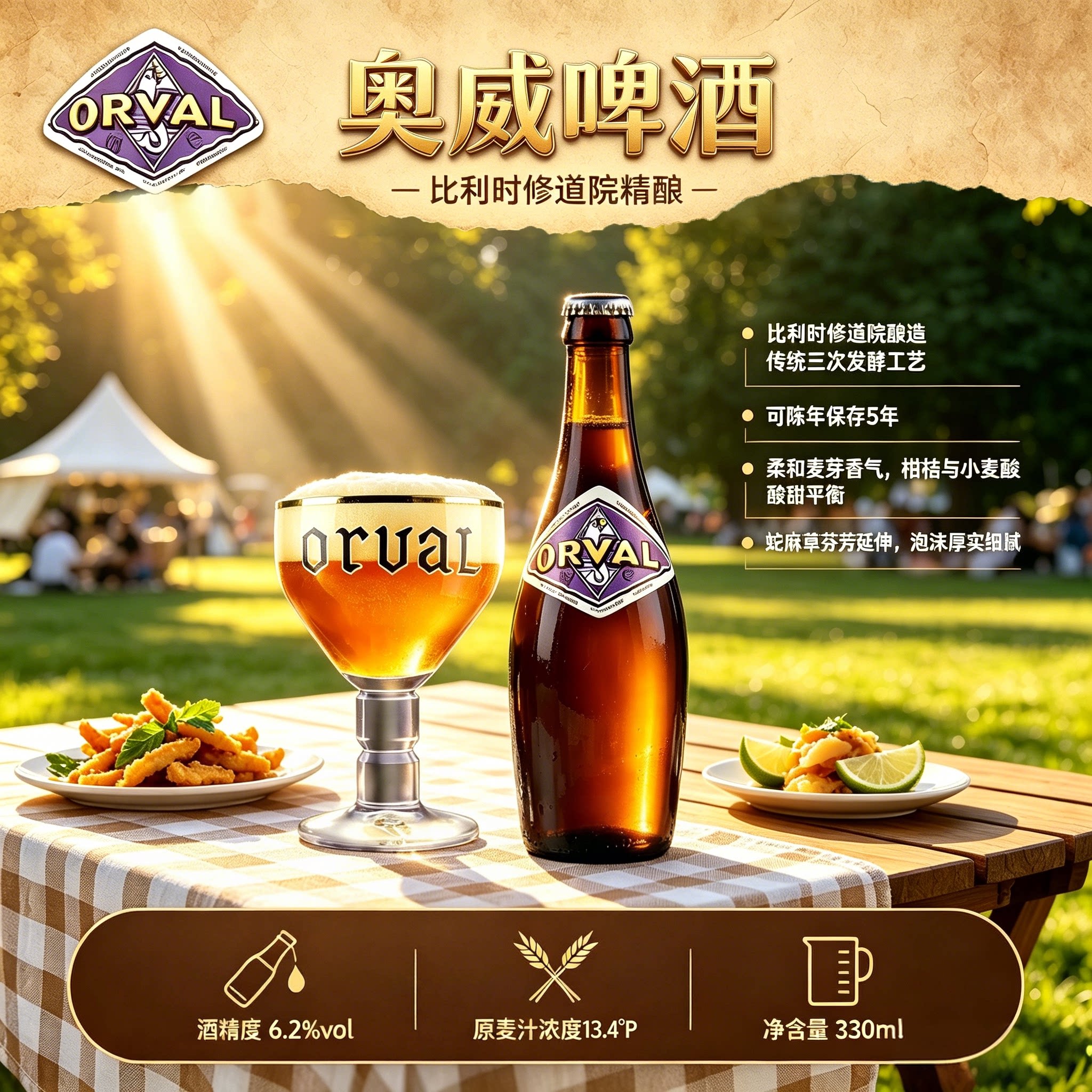 奥威修道院精酿啤酒艾尔