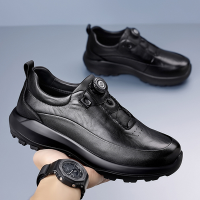 皮鞋男2026新款春季厚底增高轻便