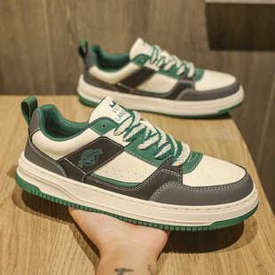 潮牌男鞋秋季青少年低帮运动休闲板鞋高级感莆田空军百搭一号潮鞋
