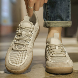 男鞋板鞋夏季网面透气休闲鞋子低帮轻便百搭潮鞋男款透气德训鞋男