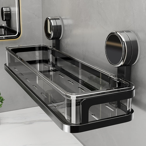 吸盘浴室卫生间置物架电镀防锈