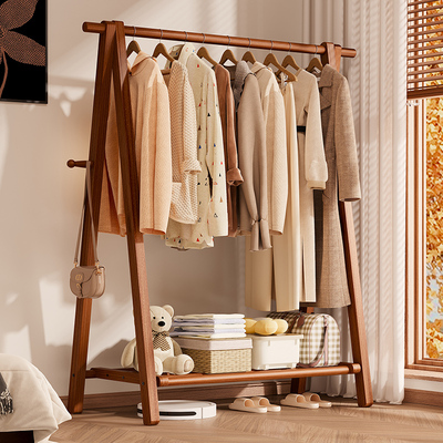 实木衣架落地挂衣架卧室衣帽架