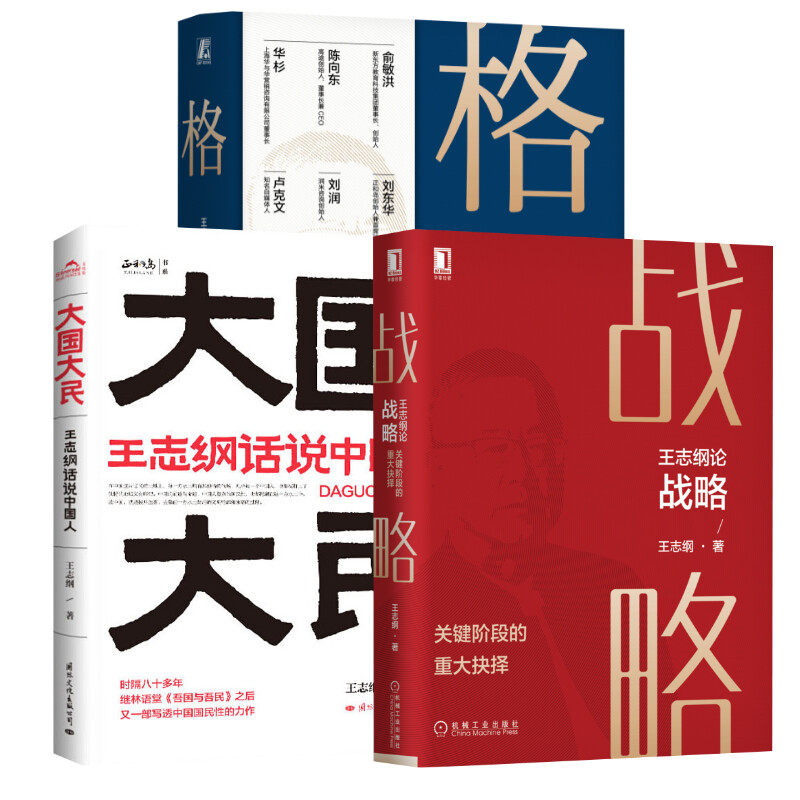 王志纲作品3册谈格局+论
