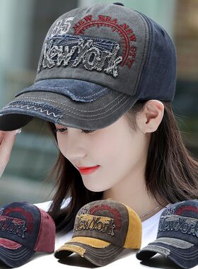 户外帽子男女同款春夏秋季新款时尚百搭棒球帽韩版休闲街头鸭舌帽