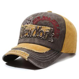 时尚 新款 百搭棒球帽休闲街头学生鸭舌帽 春夏秋季 做旧帽子男女同款