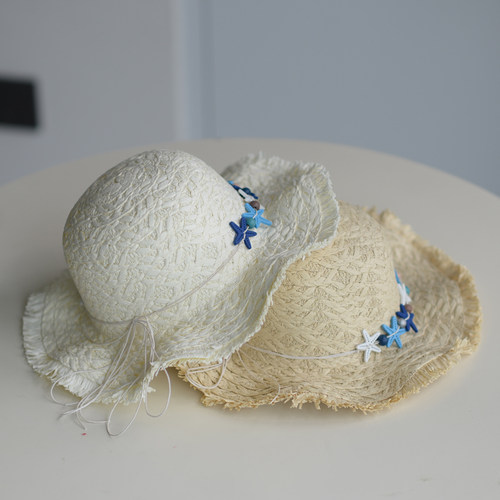春夏新款女防晒宽檐沙滩度假草帽
