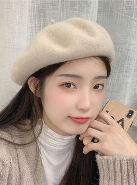 贝雷帽户外休闲女秋冬季街头网红