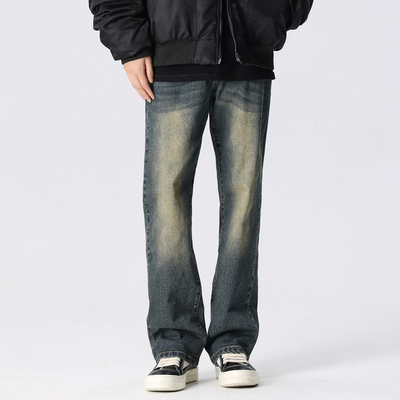 新因素美式高街复古牛仔裤