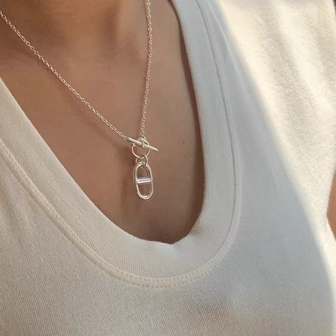仓美美女装-925银环扣设计款项链链子