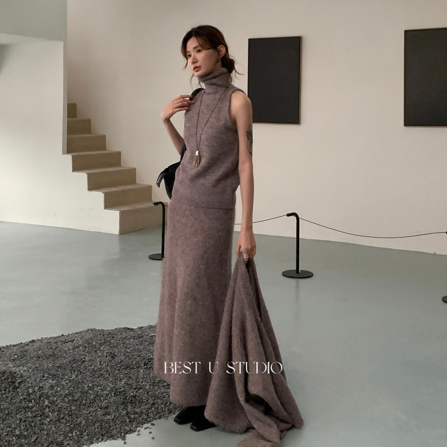 TCCW针织背心毛衣女新款显瘦上衣