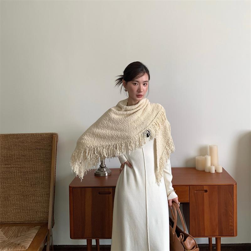 2024秋冬新款韩版流苏围巾