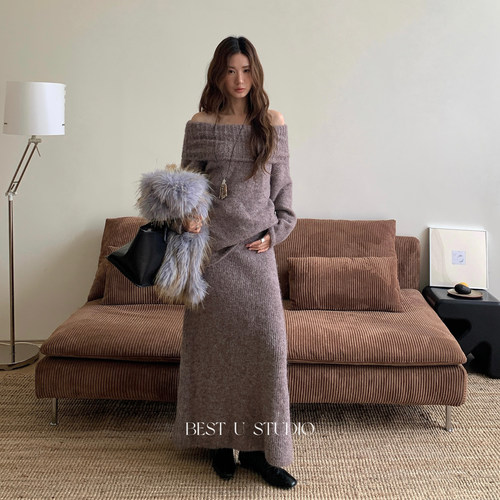 TCCW纯色半身裙女新款长裙包臀裙
