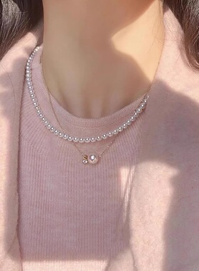 【熹知·流光】S925纯银正圆施家珍珠轻奢小众简约路路通项链