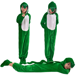 元旦儿童小蛇可爱动物演出服装幼儿园青蛇白蛇亲子成人表演服装新