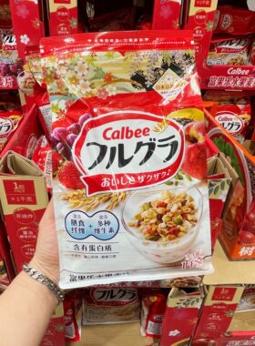 Sam超市代购日本进口卡乐比水果即食麦片1kg营养早餐谷物冲饮麦片