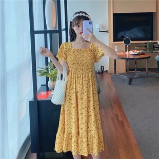 女装2026年夏季新款胖妹妹法式复古显瘦甜美连衣裙子潮海边度假裙