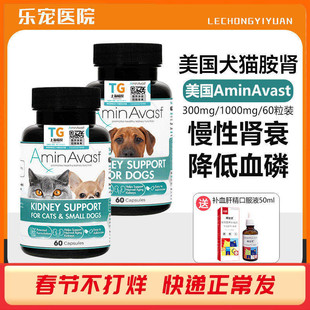美国胺肾Aminavast肾衰停狗肾脏降磷猫狗肾犬肾透活肾犬猫用护肾