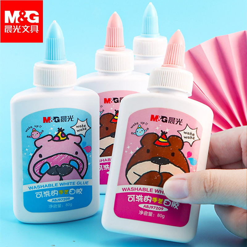 晨光白乳胶可水洗小瓶白色胶80克