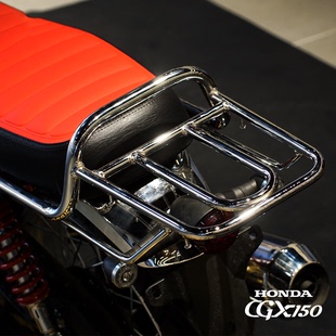 适用本田cgx150摩托车后货架后扶手改装配件电镀加长货架挂钩挂耳