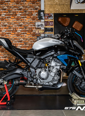 适用春风675SR/NK摩托车排气管全段改装不锈钢碳纤维回旋底出声浪