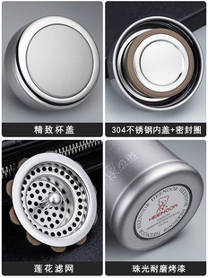 3002水杯过滤网子茶网硅胶密封圈 3001 希诺配件原厂盖子XN 3000