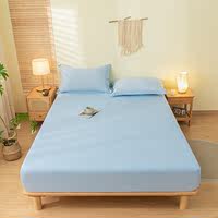 Best-selling washed cotton solid color simple style single-piece bed cover, anti-slip bedspread, full-coverage mattress protective cover, suitable for all seasons thumbnail 5