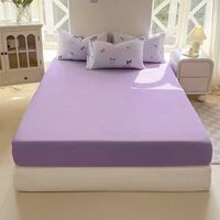 Best-selling washed cotton solid color simple style single-piece bed cover, anti-slip bedspread, full-coverage mattress protective cover, suitable for all seasons thumbnail 2