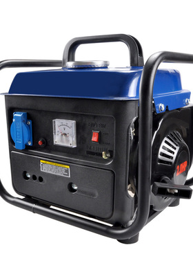 650W 2-Stroke Portable Gas Generator, 110V 60Hz