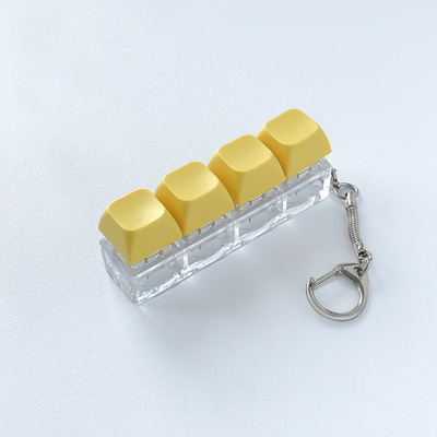 Button Keycap Fidget Keychain 4 Keys Keyboard Decompression