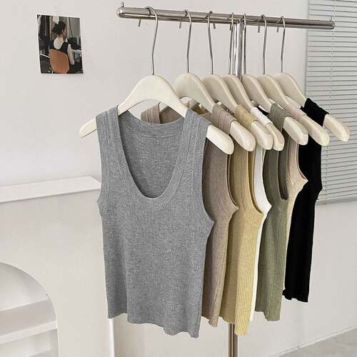 Women's Vest Top with Side Bust Coverage, Thin Camisole