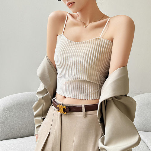 Women's Camisole, Short with Built-in Bra, Tube Top