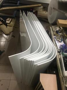 亚克力圆弧门封条U型N型防护罩板透明白色有机玻璃机器设备门挡板