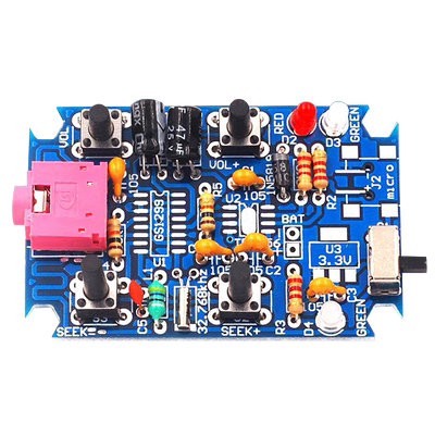FM立体声收音机套件 diy收音机散件GS1299数字收音机制作套件