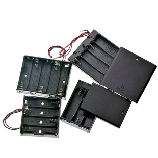 电池盒五5号七7号18650带开关带盖电池座子1节2节3/4/5/6/8节9V