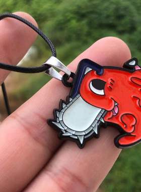 二次元礼物动漫周边电锯人 简约创意学生卡通项链 啵奇塔卡通吊坠